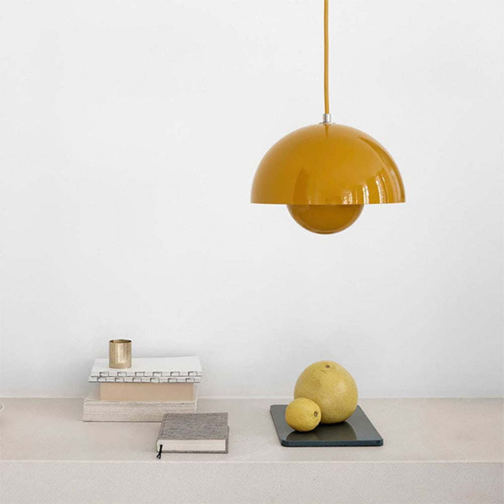 Semi-circular coloured chandelier
