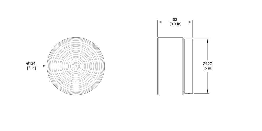 TML Ripple IP65 Rating Tempered Glass Wall Sconce