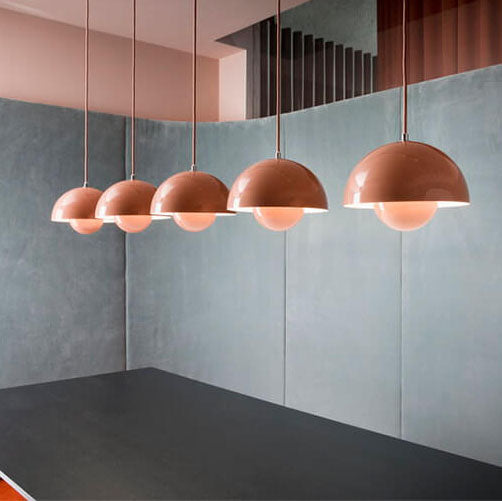 Nordic Macaron 1-light semicircle dome pendant lamp lightz