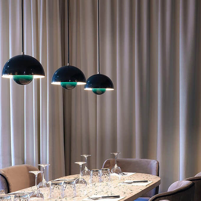 Nordic Macaron 1-light semicircle dome pendant lamp lightz