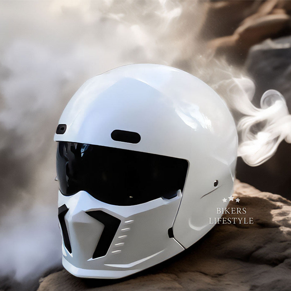 Retro Pilot Motorcycle Helmet –  DOT and ECE Approved, Timeless Look