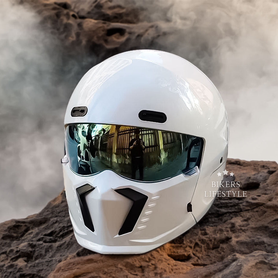 Retro Pilot Motorcycle Helmet –  DOT and ECE Approved, Timeless Look