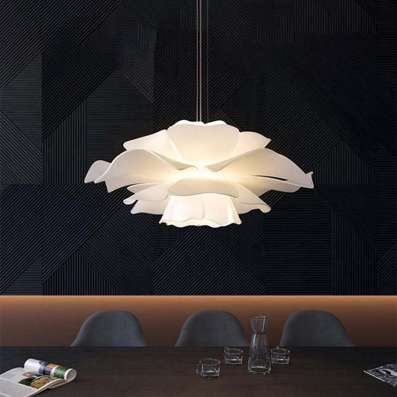 Bella Modern Design Pendant Lamp Flower White Acrylic Living Room Bedroom
