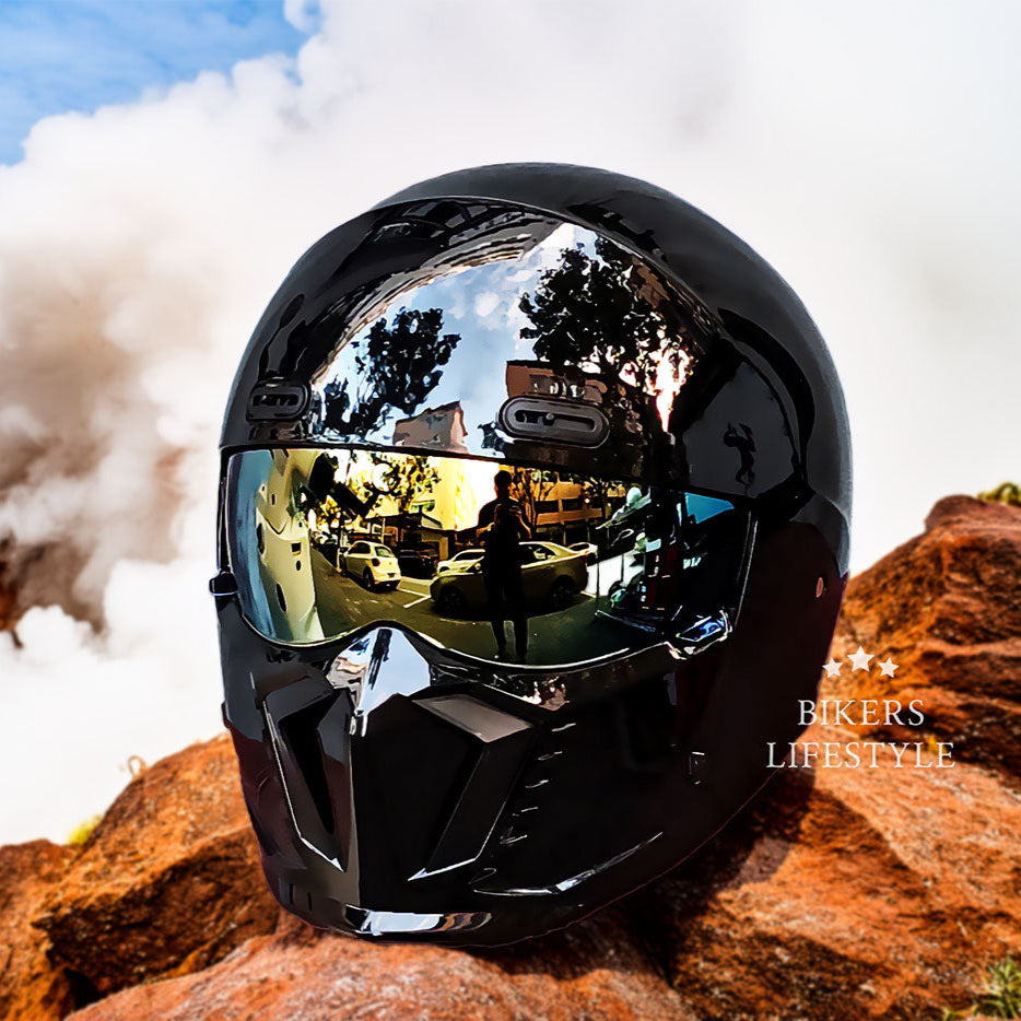 Retro Pilot Motorcycle Helmet –  DOT and ECE Approved, Timeless Look