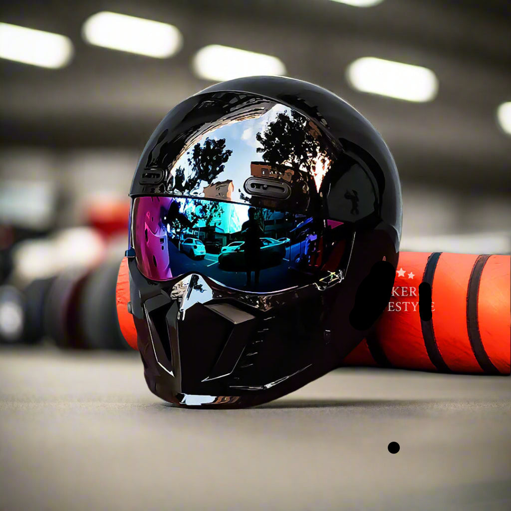 Retro Pilot Motorcycle Helmet –  DOT and ECE Approved, Timeless Look