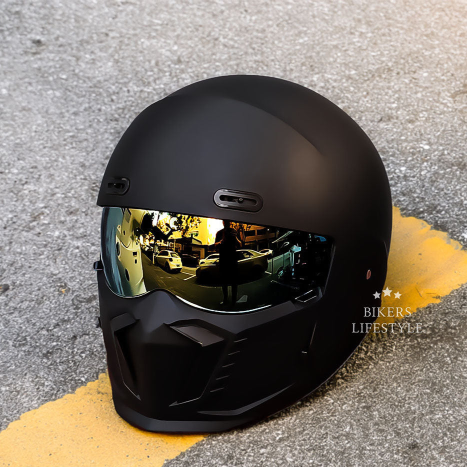 Retro Pilot Motorcycle Helmet –  DOT and ECE Approved, Timeless Look