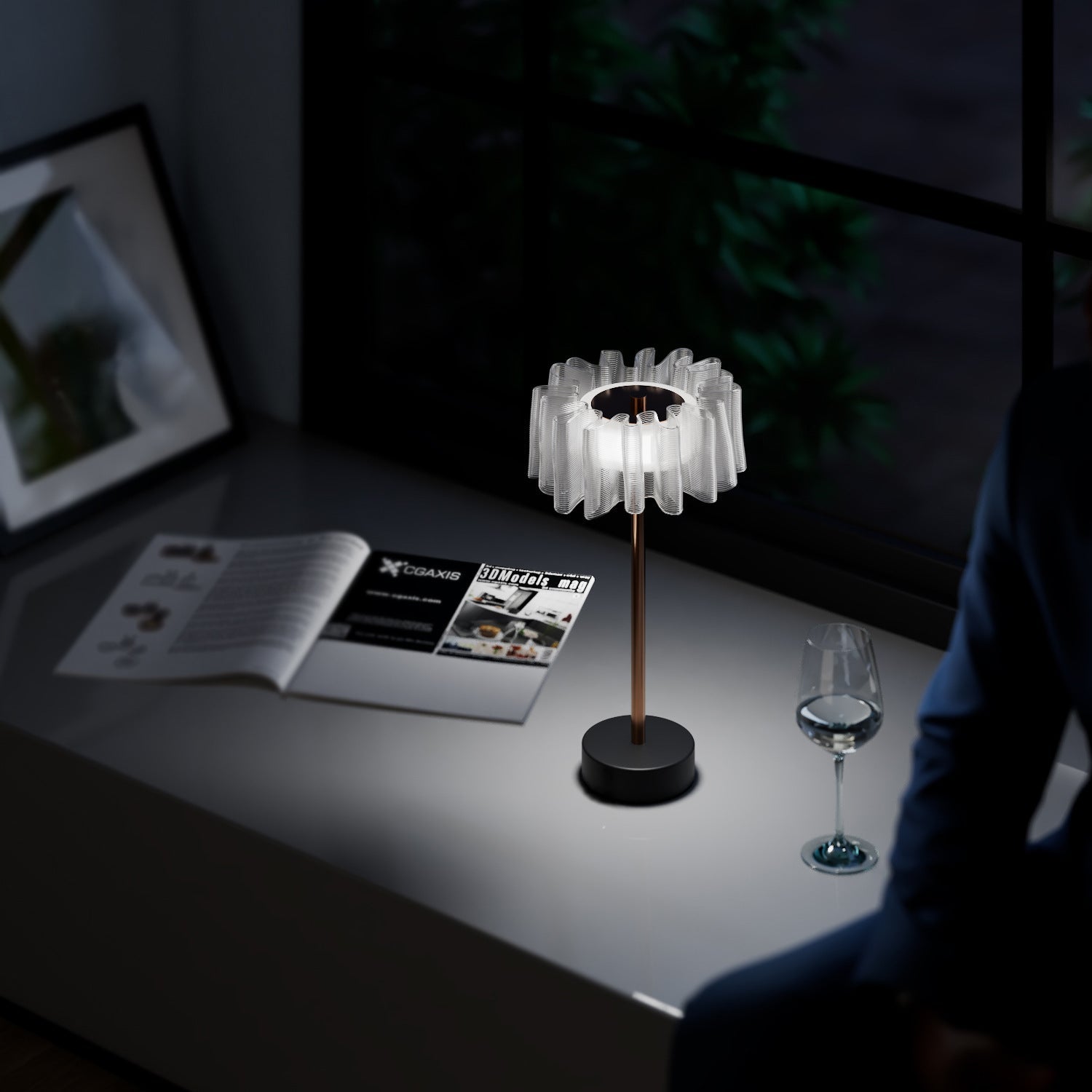 LED table lamp – modern design with elegant touch control
