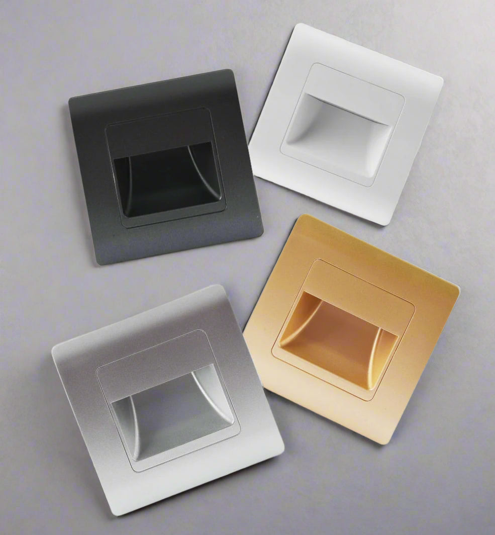 EB Brone - Led Stair Light 4 Colors PIR Sensor Recessed Footlight