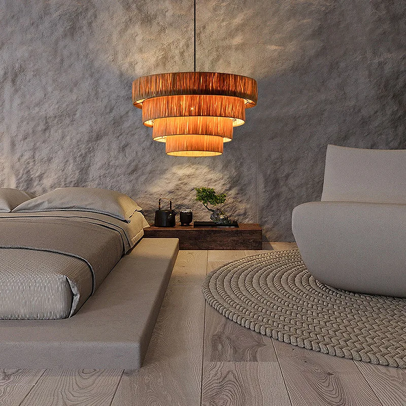 Julianne Rattan Ceiling Light lamp