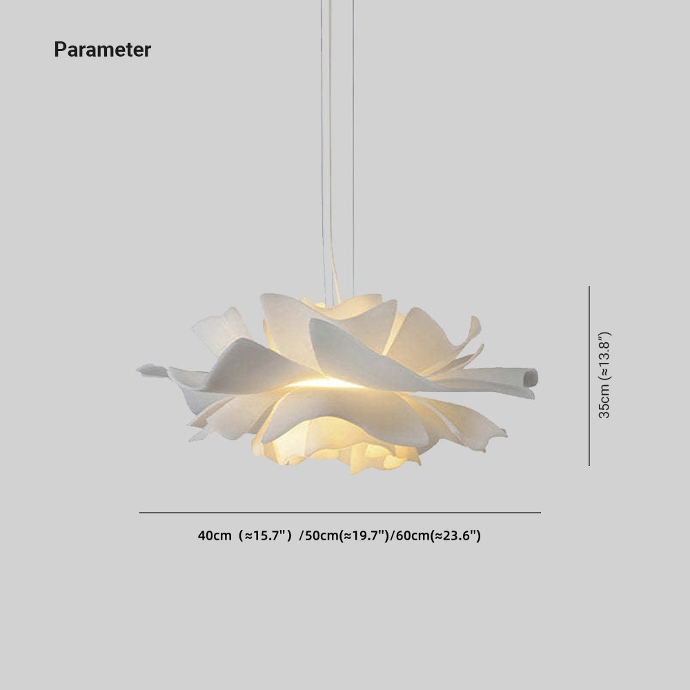 Bella Modern Design Pendant Lamp Flower White Acrylic Living Room Bedroom