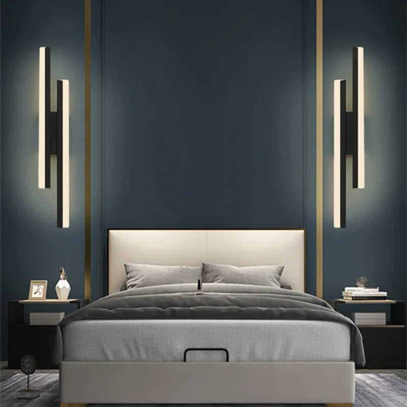 LumiGlow Modern LED Wall Light: Elegant Minimalist Lamp for Hallways & Living Rooms