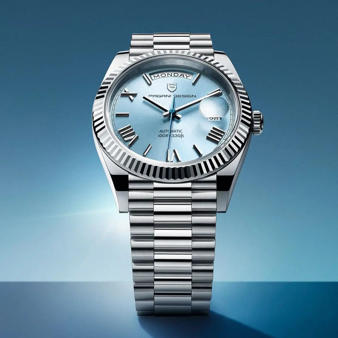Luxury men's automatic watch - stainless steel, self -evacuating, calendar function - style for every occasion