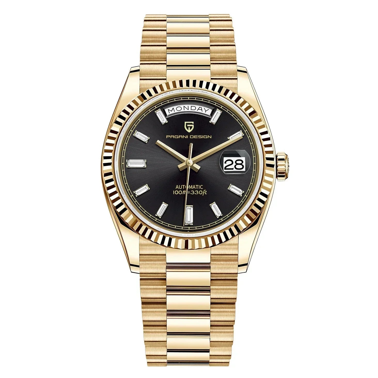 Luxury men's automatic watch - stainless steel, self -evacuating, calendar function - style for every occasion