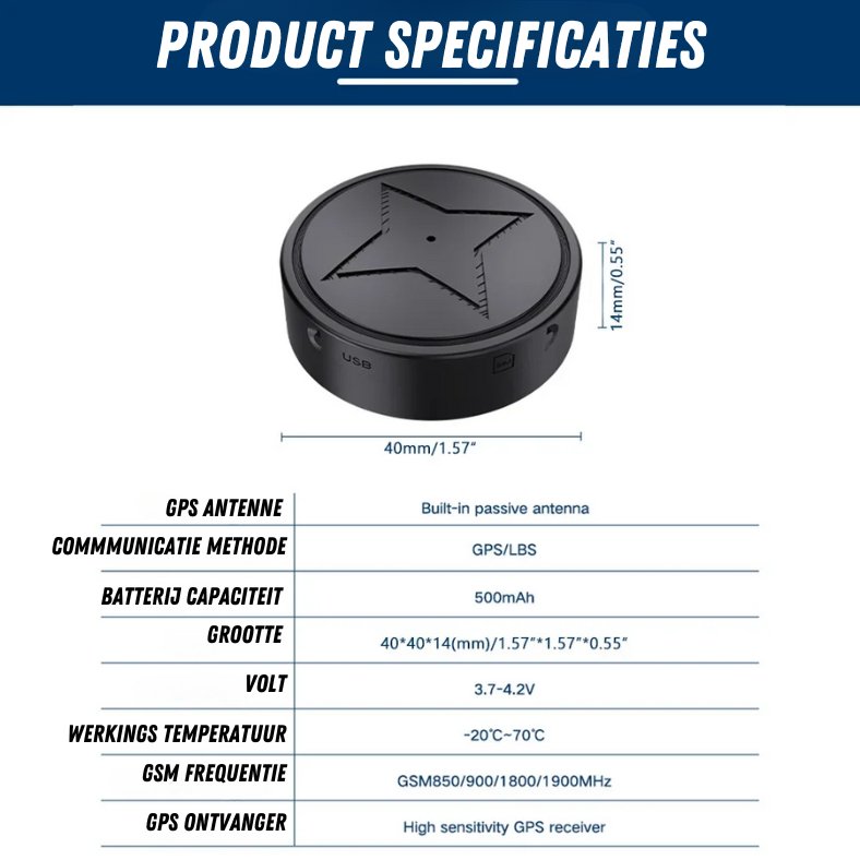 Magnetic Mini GPS Tracker for Real-Time Tracking