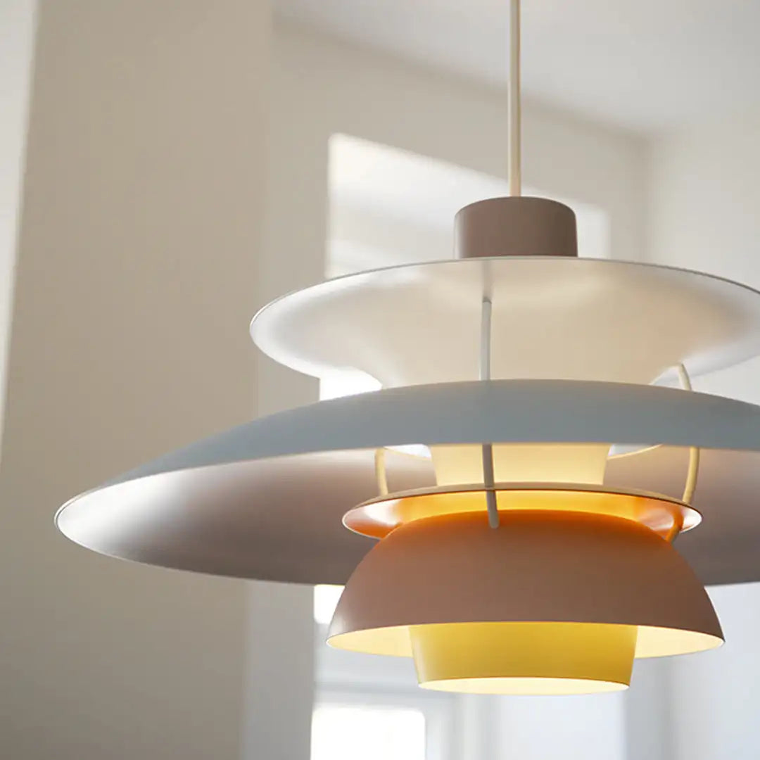 Modern LED ceiling lamp round - dimmable & durable - stylish lighting for living room, dining room & office