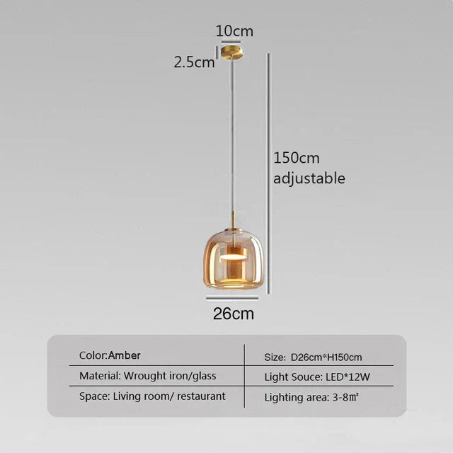 ClearAura - Minimalist glass lamp