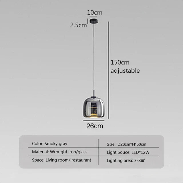 ClearAura - Minimalist glass lamp