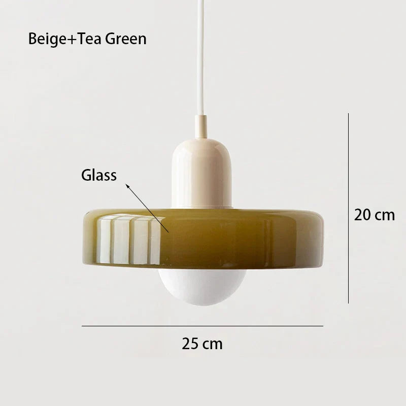 Nordic Retro Glass Chandelier Light – Adjustable Height Modern Lighting Fixture for Dining Room and Living Room
