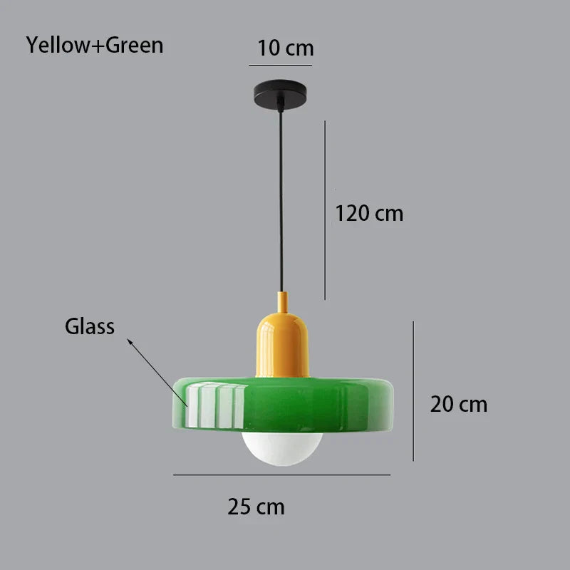 Nordic Retro Glass Chandelier Light – Adjustable Height Modern Lighting Fixture for Dining Room and Living Room
