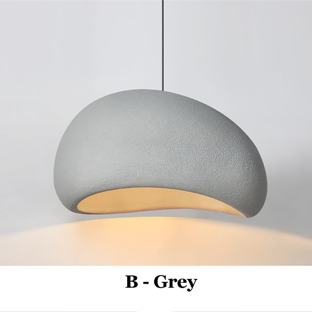 Modern Nordic Wabi-Sabi LED Pendant Light – Adjustable Kitchen Pendant Lighting for Dining Room and Living Room