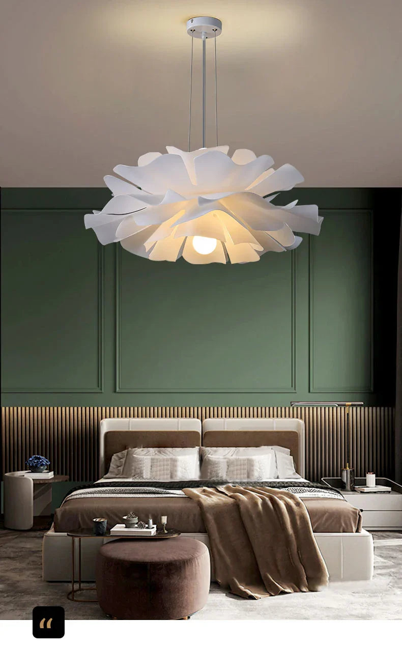 Bella Modern Design Pendant Lamp Flower White Acrylic Living Room Bedroom