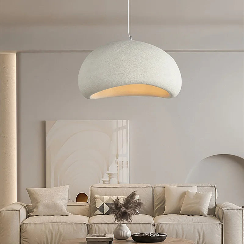 Modern Nordic Wabi-Sabi LED Pendant Light – Adjustable Kitchen Pendant Lighting for Dining Room and Living Room