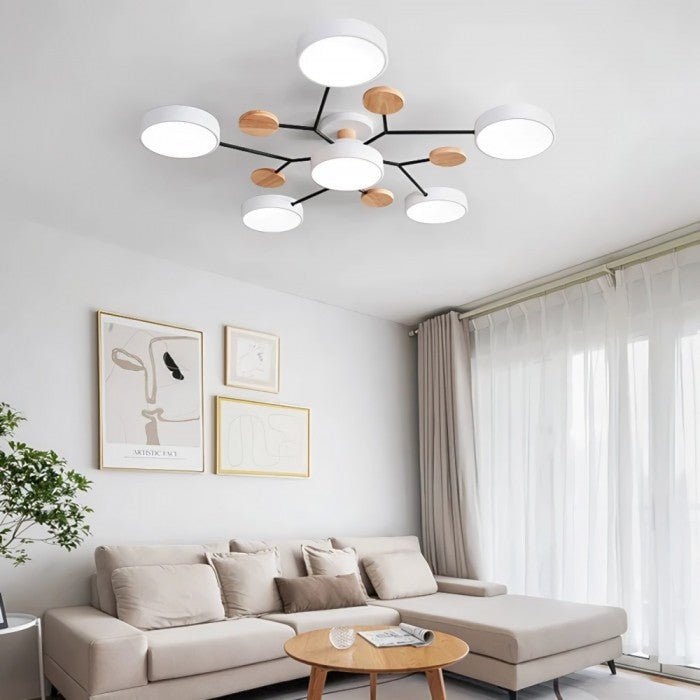 Scandinavian ceiling light-branched design, stylish & sustainable with LED technology