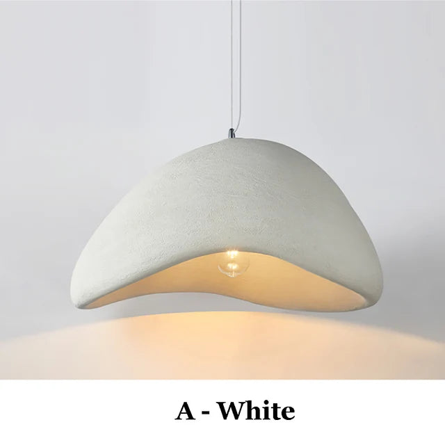 Modern Nordic Wabi-Sabi LED Pendant Light – Adjustable Kitchen Pendant Lighting for Dining Room and Living Room