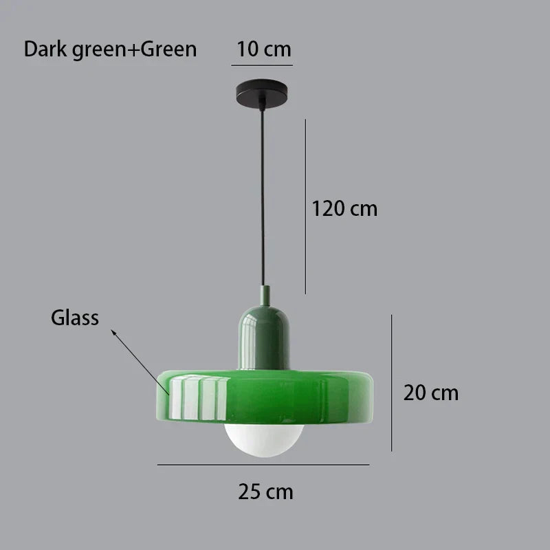 Nordic Retro Glass Chandelier Light – Adjustable Height Modern Lighting Fixture for Dining Room and Living Room