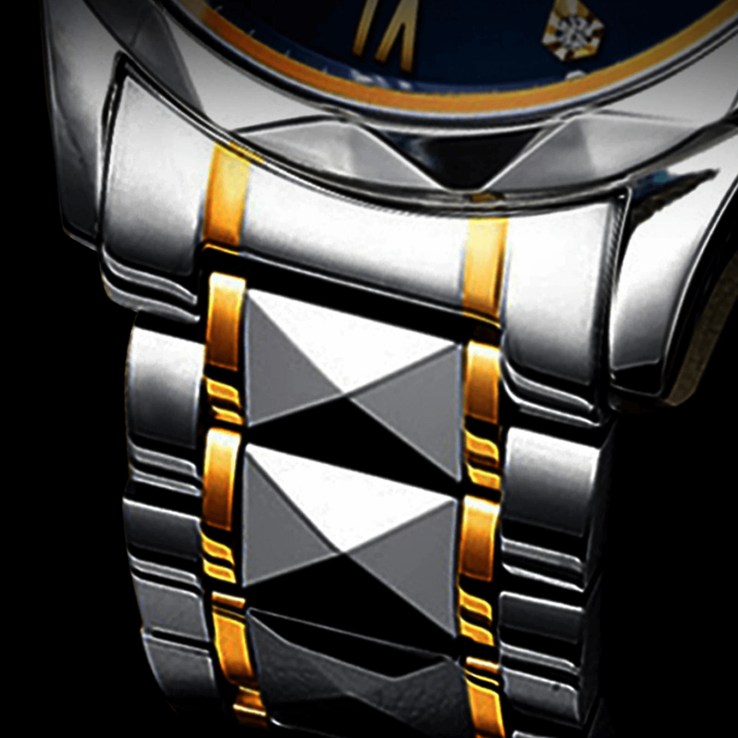 Stylish men's wristwatch made of stainless steel - Lumistel