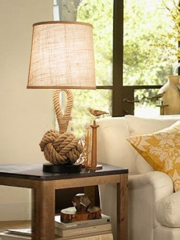 Vintage Twine Desk Lamp