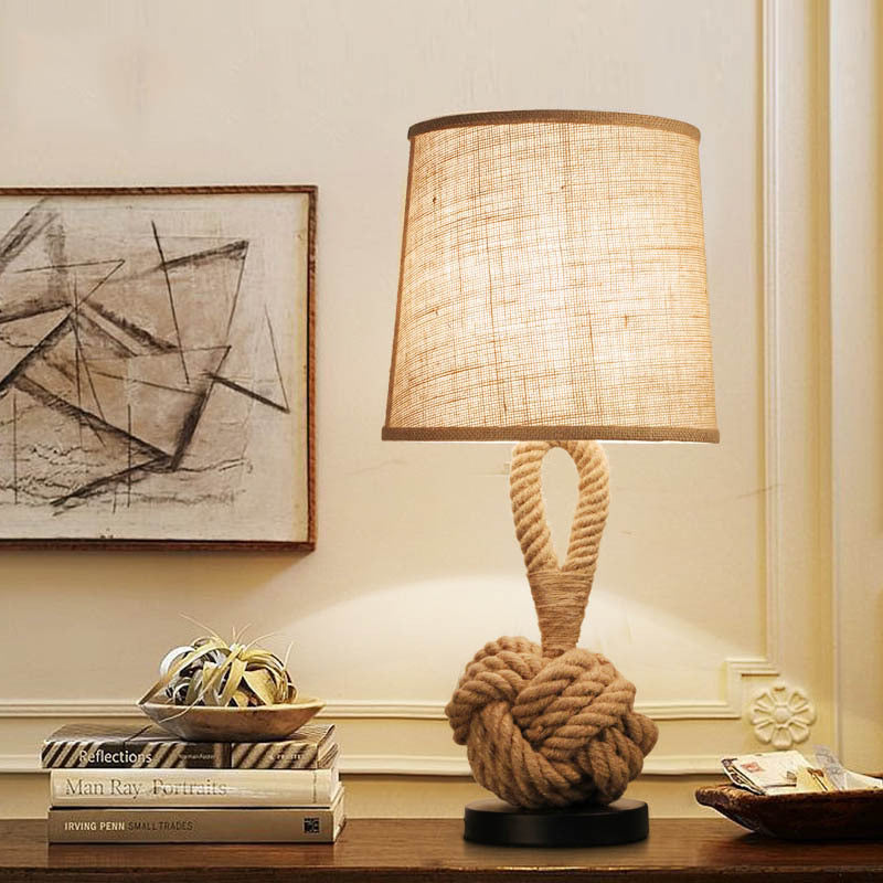 Vintage Twine Desk Lamp