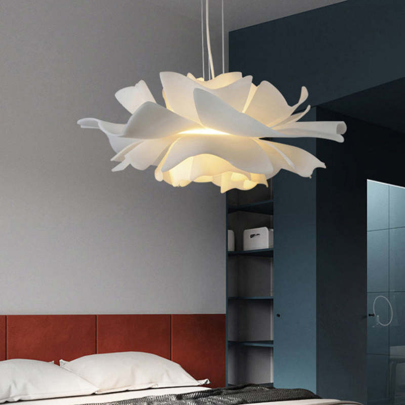 Bella Modern Design Pendant Lamp Flower White Acrylic Living Room Bedroom