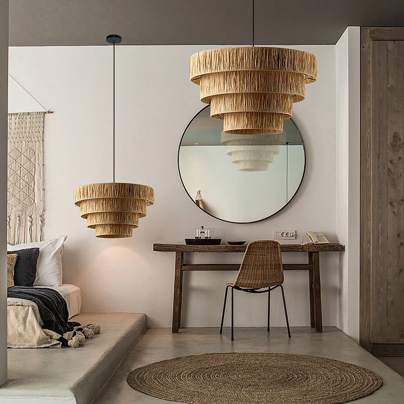 Julianne Rattan Ceiling Light lamp