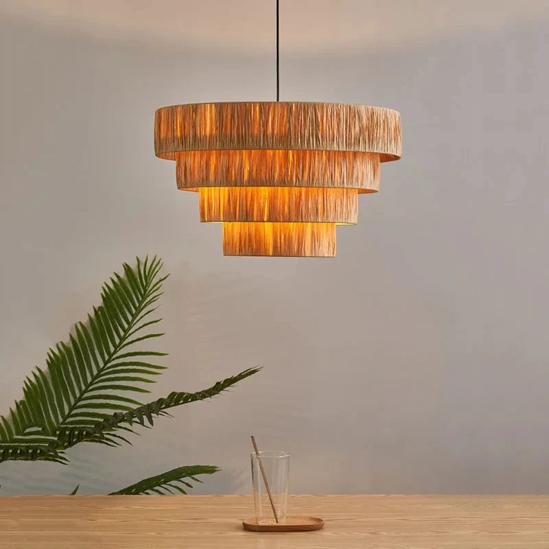 Julianne Rattan Ceiling Light lamp