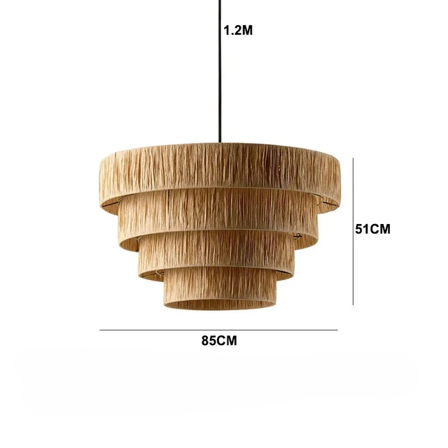 Julianne Rattan Ceiling Light lamp
