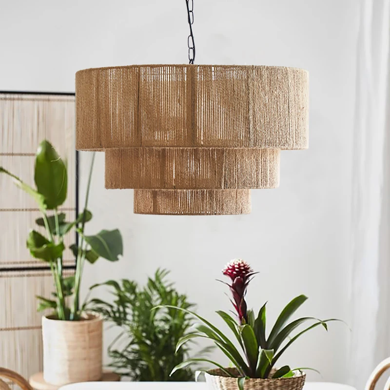 Julianne Rattan Ceiling Light lamp