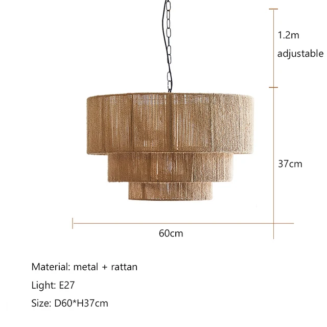 Julianne Rattan Ceiling Light lamp