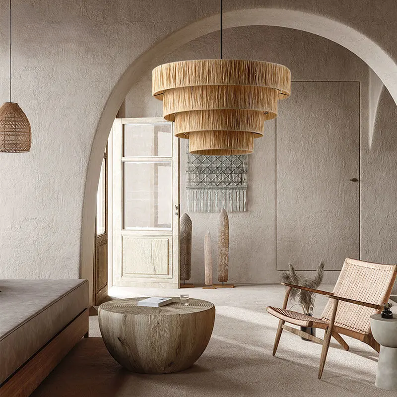 Julianne Rattan Ceiling Light lamp
