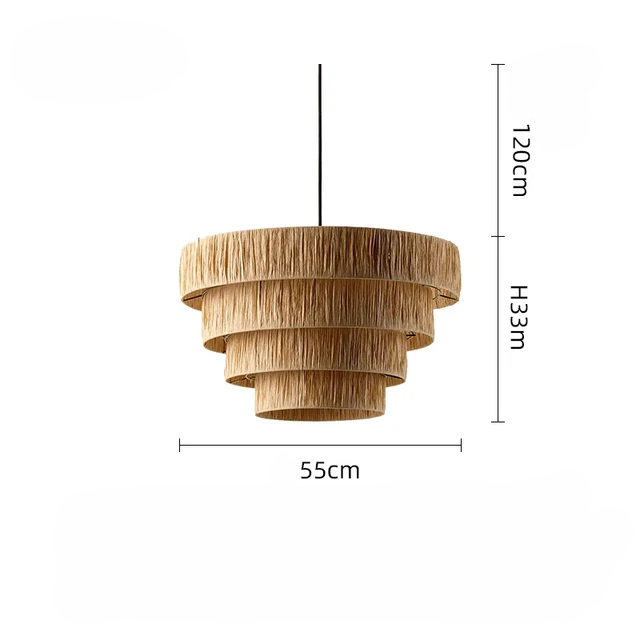 Julianne Rattan Ceiling Light lamp