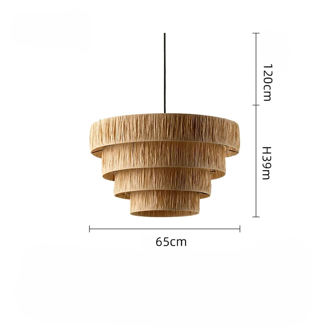 Julianne Rattan Ceiling Light lamp